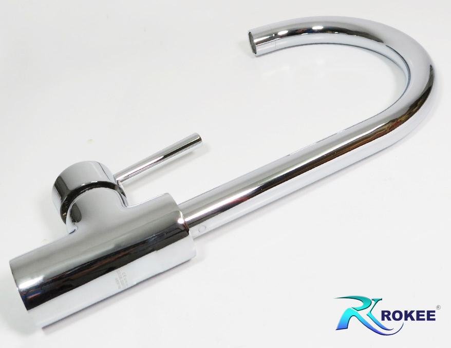 Vòi rửa chén nóng lạnh Rokee - DL121 (Trắng bạc)
