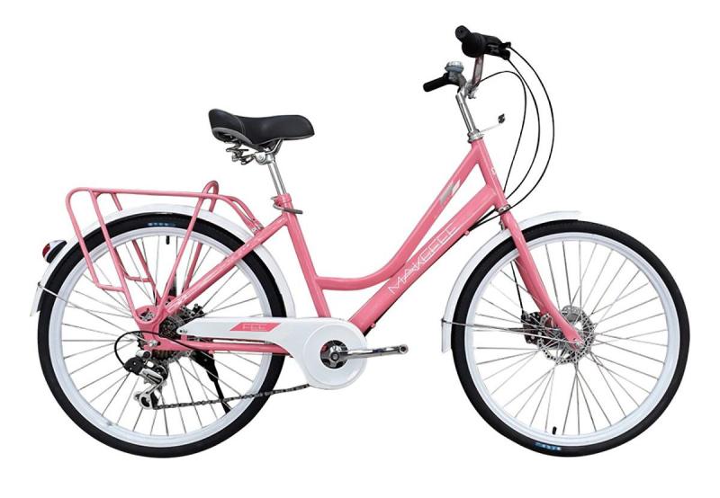 Phân phối Xe đạp thời trang Makefee 24 Hồng