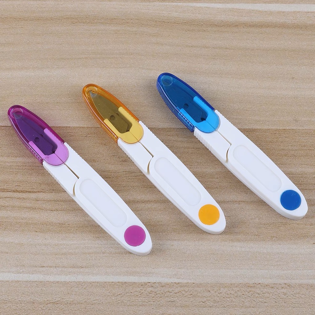 Kéo cắt len sợi, cắt chỉ có nắp đậy an toàn