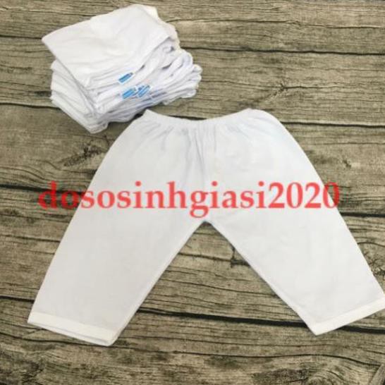 SET 5 QUẦN DÀI TRẮNG SƠ SINH BOSSINI 2-12kg