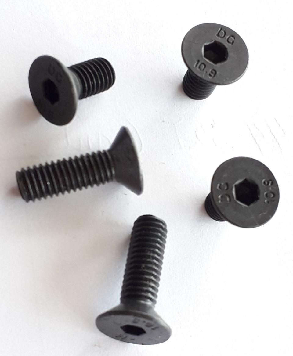 [Hcm]Black Hexagonal Snails 6mm X 10 Pieces....