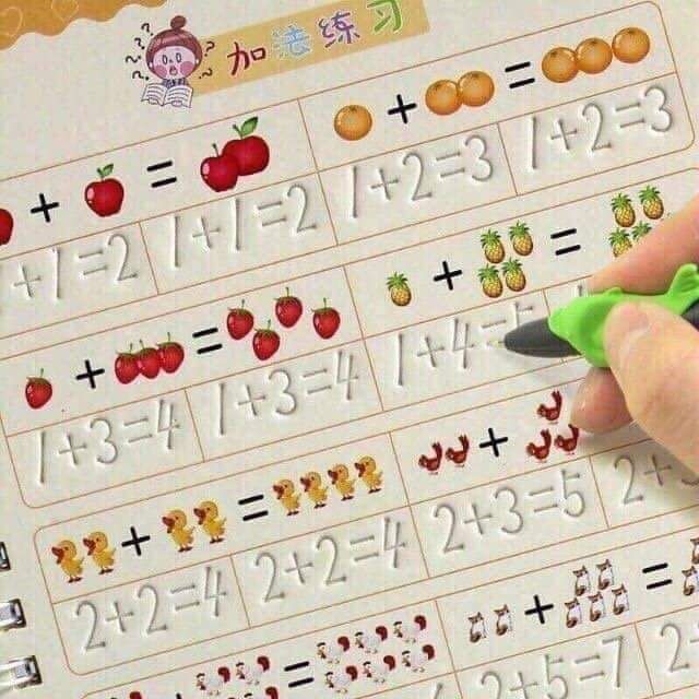 Bộ 3 quyển sách tô cho bé tập viết chữ số Giúp bé luyện viết và làm quen mặt chữ
