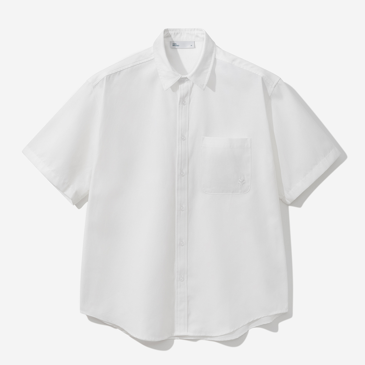 Áo sơmi ngắn tay Owlbrand Oxford/Trắng