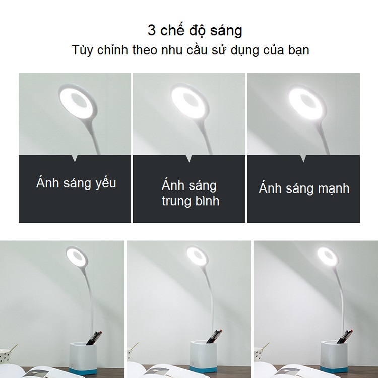 Đèn Led Bể Bàn Cắm USB WS-8002 ( ĐÈN BÀN HỌC, ĐỌC SÁCH, DÙNG MÁY TÍNH ĐÊM )