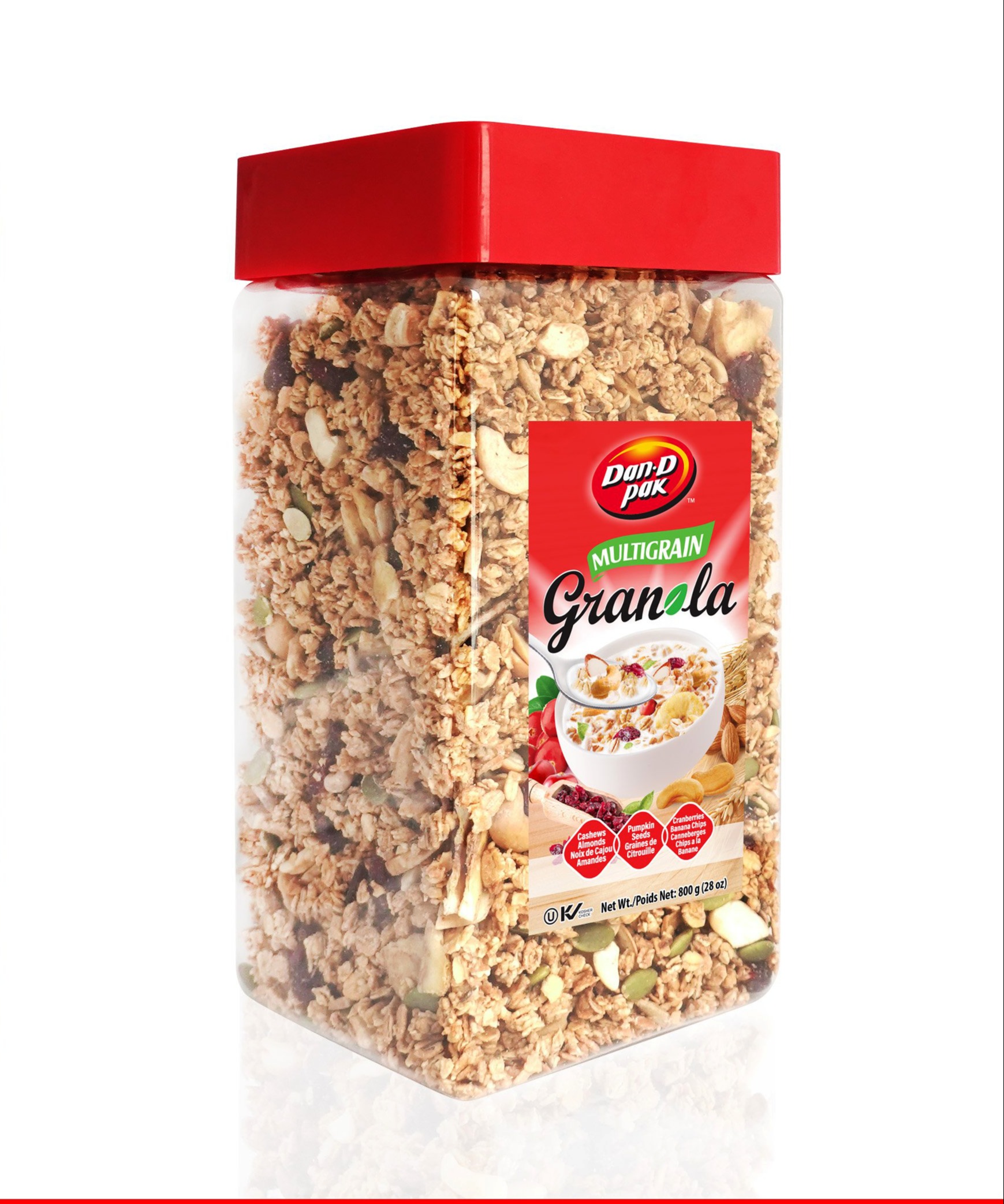 Granola Multigrain hàng xuất khẩu Dan D Pak 800gr