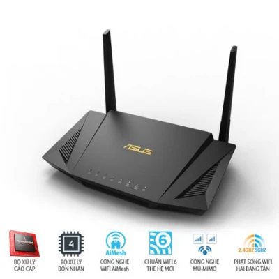 [HCM]Gaming Router ASUS AX1800 Dual Band WiFi 6 RT-AX56U