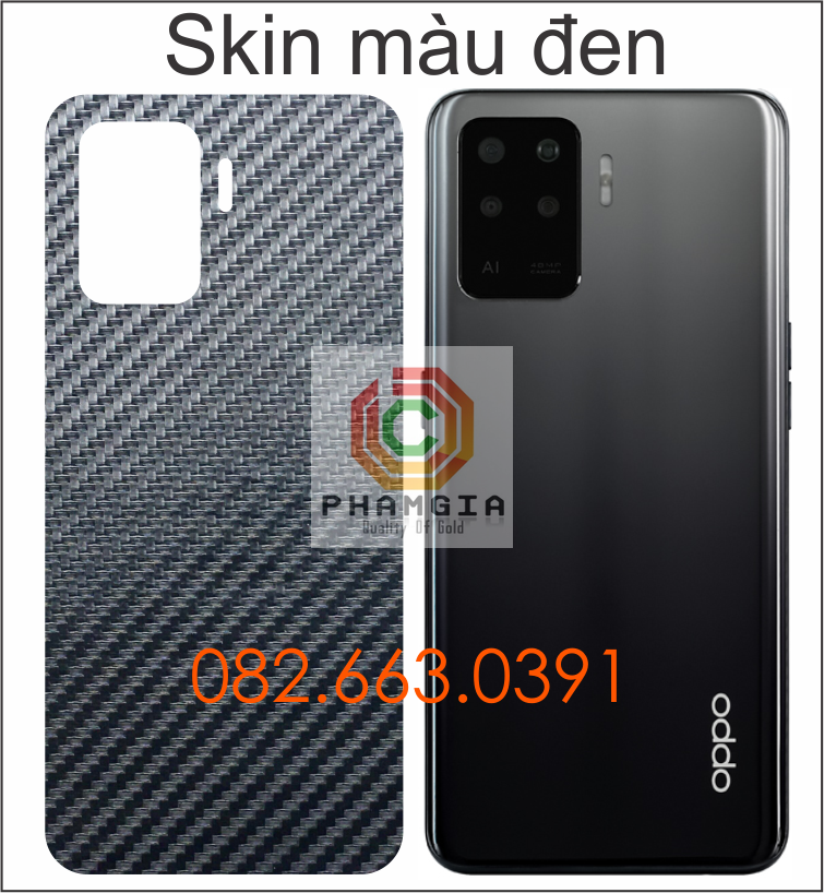 Miếng dán mặt lưng skin carbon Oppo A94 (4G/5G)