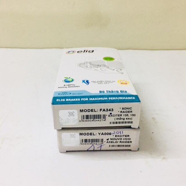 BỘ BỐ THẮNG ĐĨA TRƯỚC SAU ELIG cho EXCITER 135 ĐỜI 2011