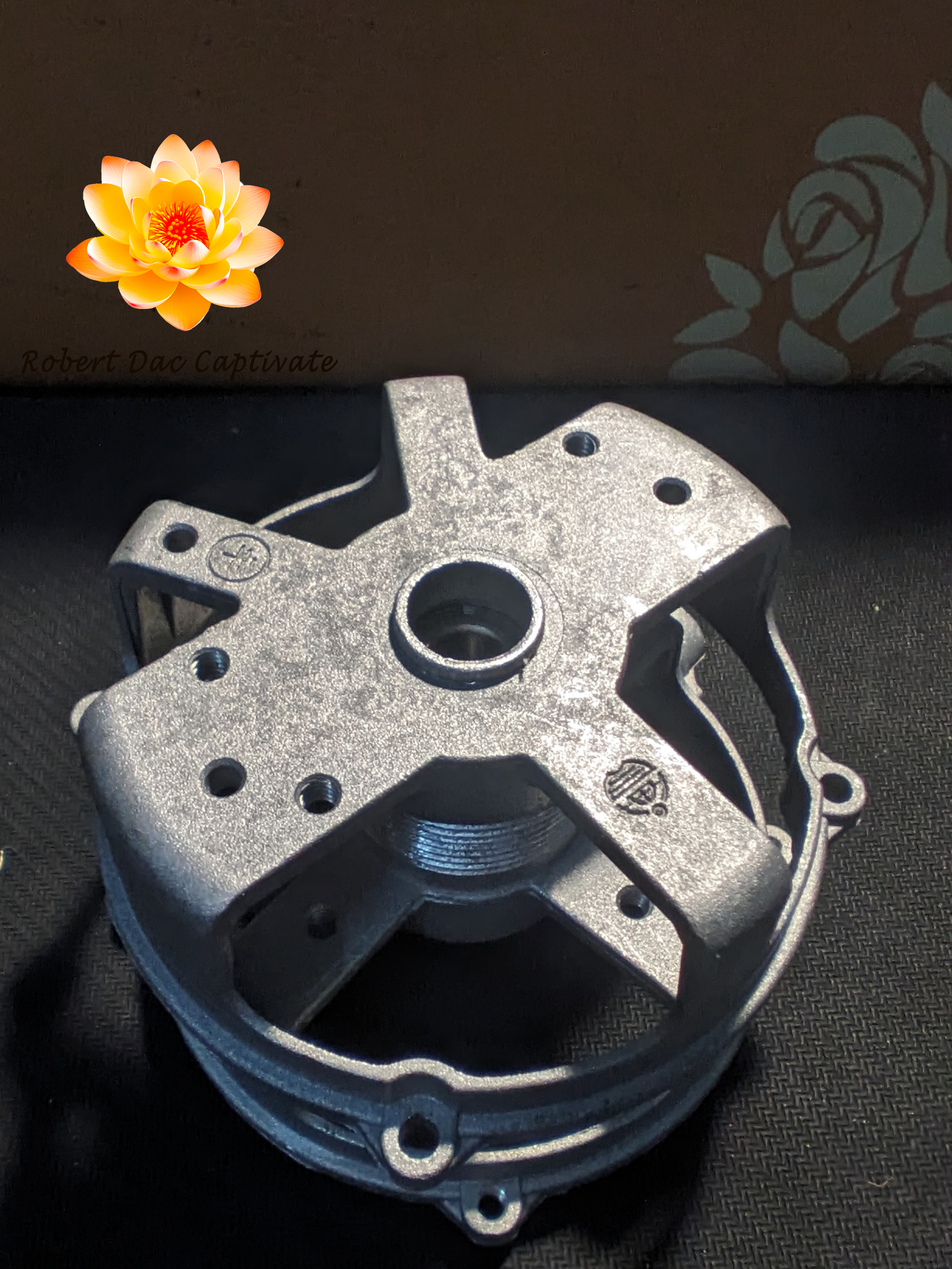 Cụm nhôm chế quạt B3, B4 lắp bi 608