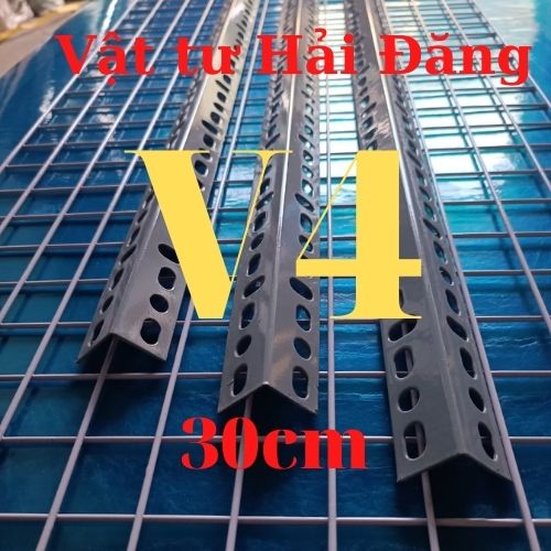 (Dài 25cm-30cm) sắt V Lỗ V4x4cm hoặc V3x5cm ,kệ sắt v lỗ