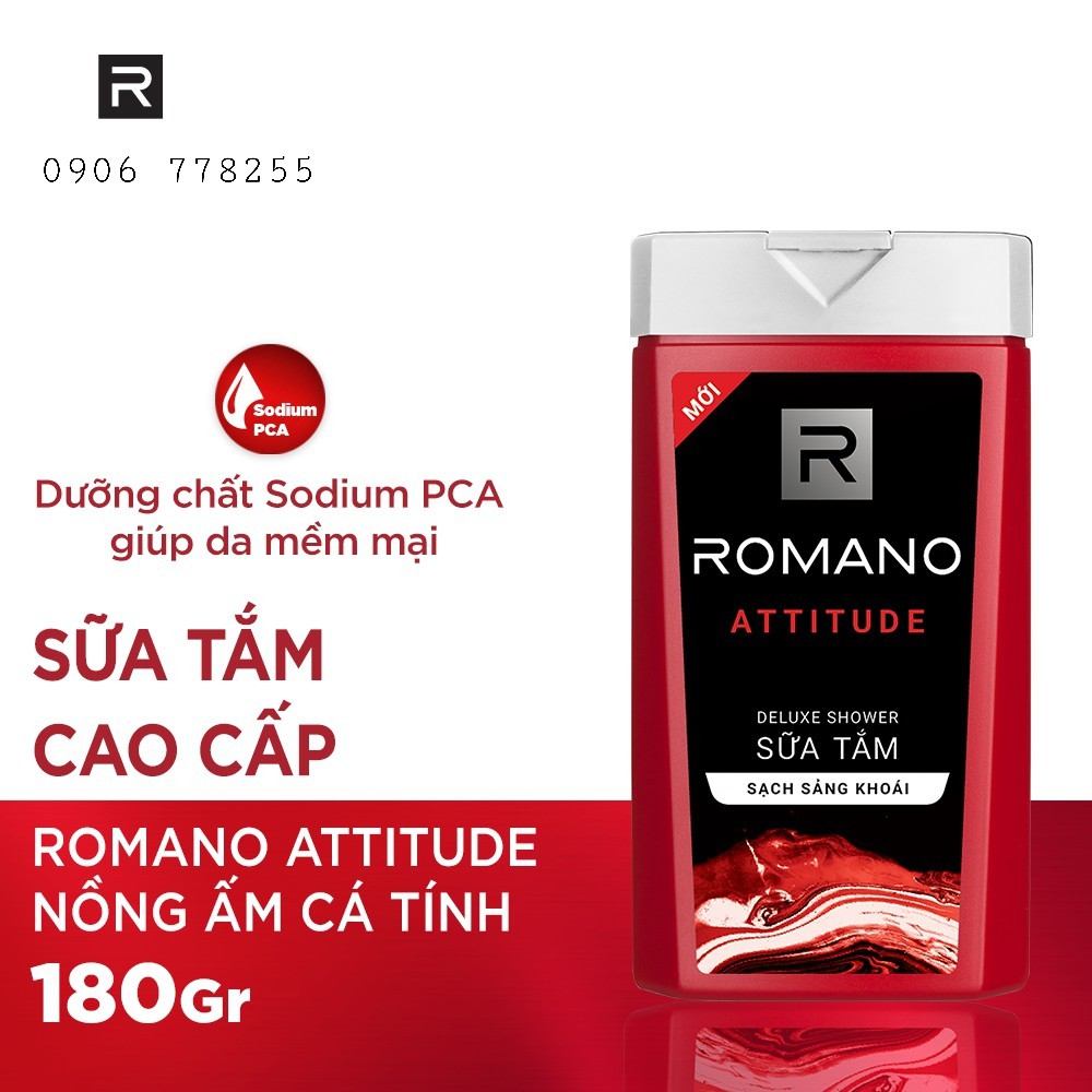 [HCM]Romano - Sữa tắm cao cấp 180g ( có đủ 3 mùi)