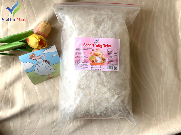 Bánh tráng cắt sợi làm bánh tráng trộn viettin mart 500g