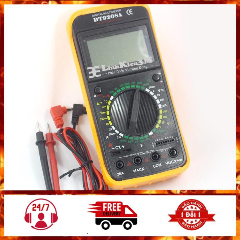 Đồng hồ đo vạn năng dt-9208a