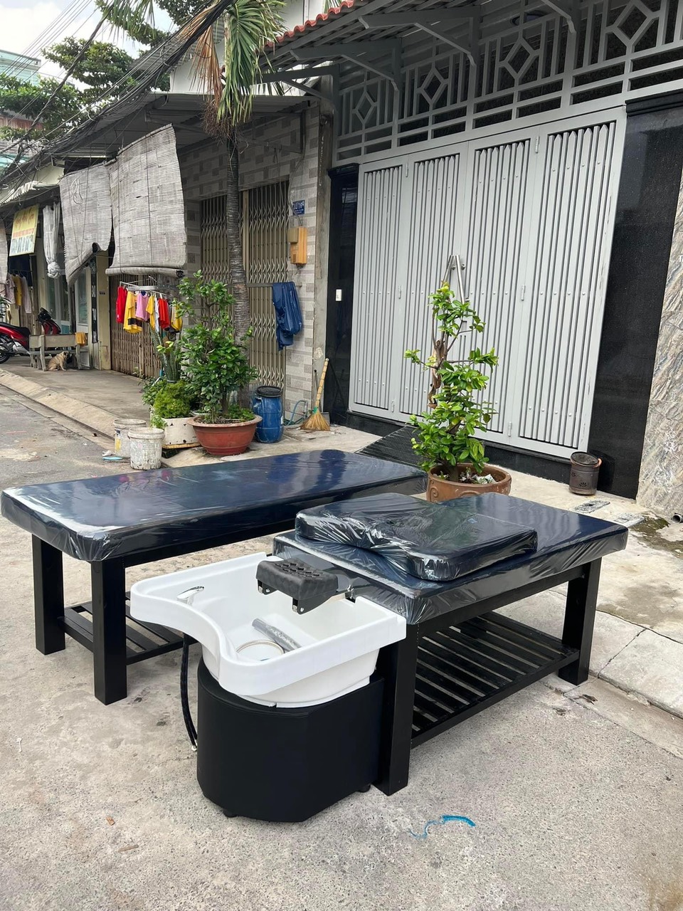 Giường gội đầu spa dưỡng sinh 2in1 [Hàng Xịn Đẹp]