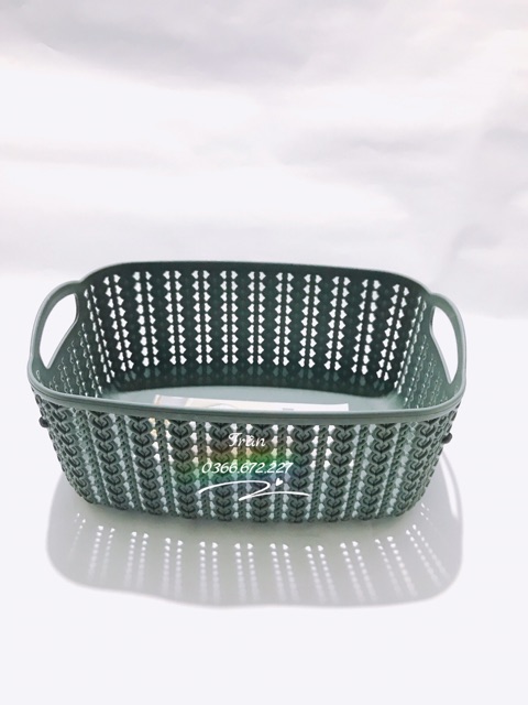 [Mã LIFEXANH03 giảm 10% đơn 500K] Giỏ nhựa đan Hàn Quốc Sâu lồng đủ size(lớn-đại khách ib shop)