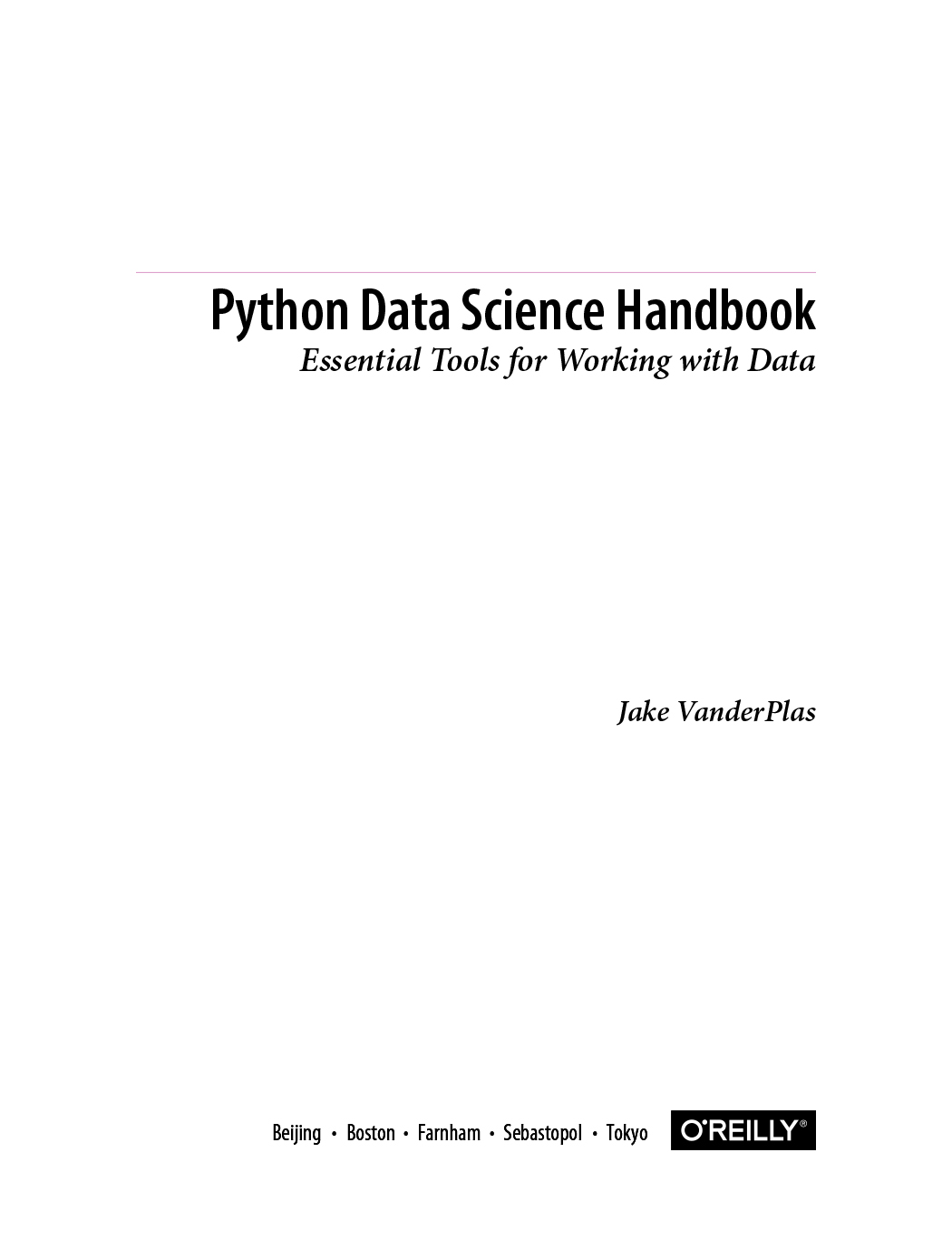 Python data science handbook essential tools for working with data