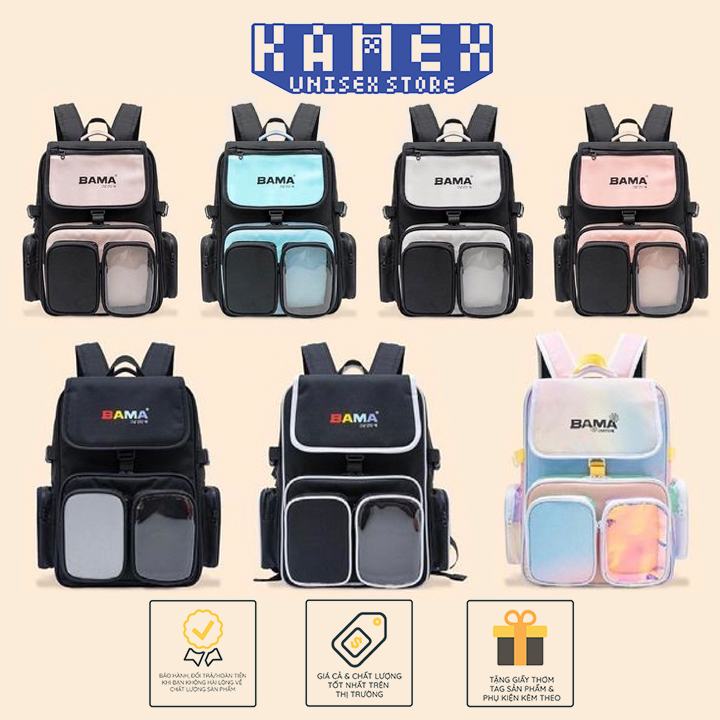 Balo Thời Trang Bama Basic Backpack + kèm giấy thơm
