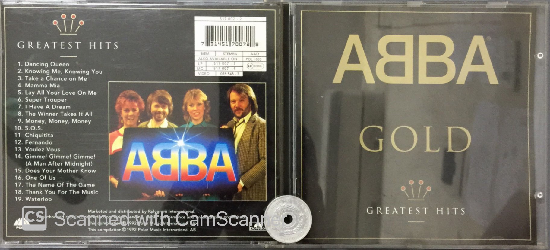 Stereomate - đĩa nhạc - cd gốc: abba - gold