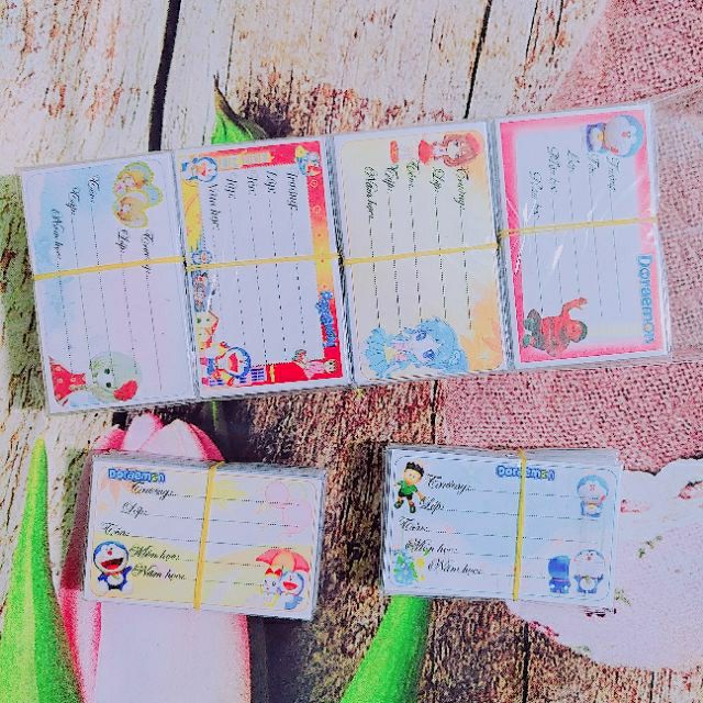 NHÃN VỞ ( 1 TỆP=10 CÁI) NHÃN VỞ CÓ KEO DÍNH ✅