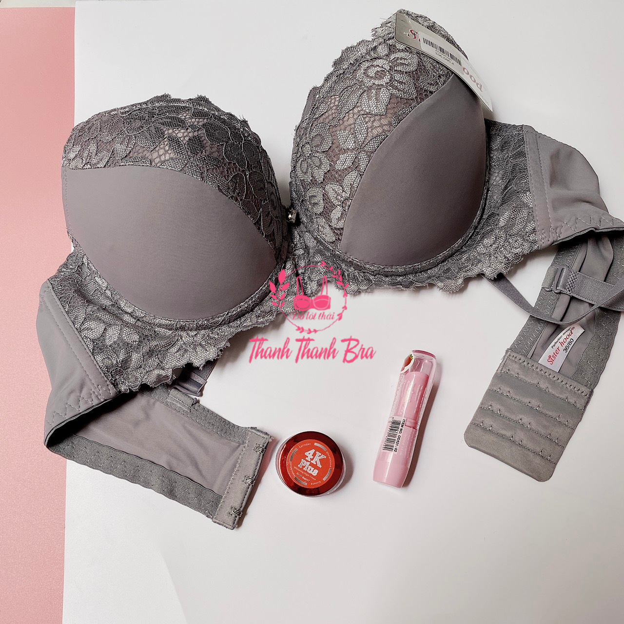 Áo ngực mút mỏng  Bigsize có gọng Cup C Chất ren mịn  Bra Thái lan sisterhood 2229