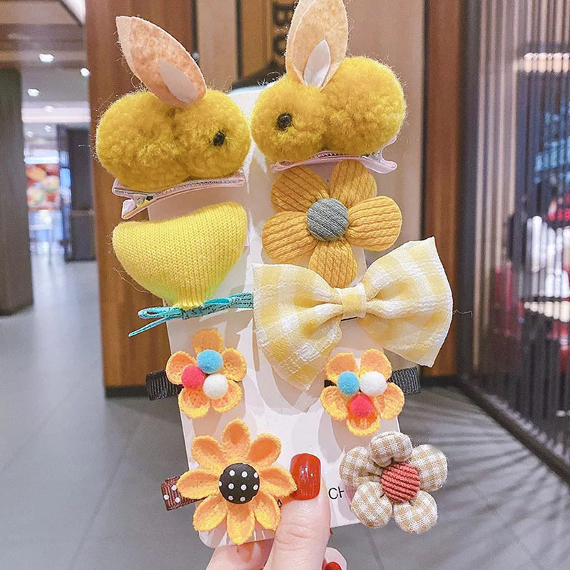 Set kẹp tóc Con Thỏ 9 món cho bé gái