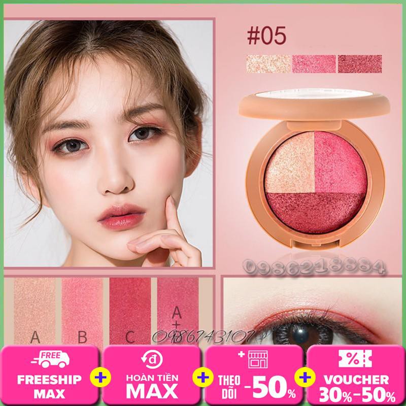 Phấn mắt 3 ô màu MEIKOGEE