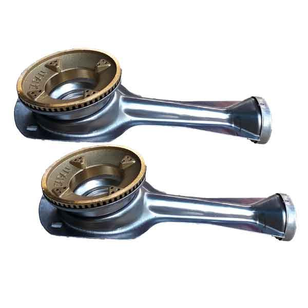Bộ đầu đốt bếp gas gồm:2 chiếc họng điếu inox 304 +2 cái sen chia lửa bằng đồng thau , ngọn lửa đẹp, mã sp VT69