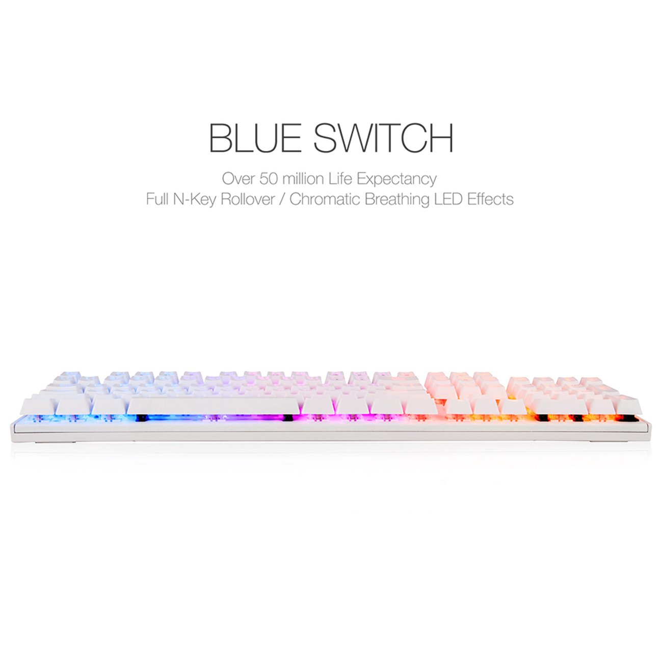 Bàn phím cơ 1STPLAYER DK3 blue switch trắng