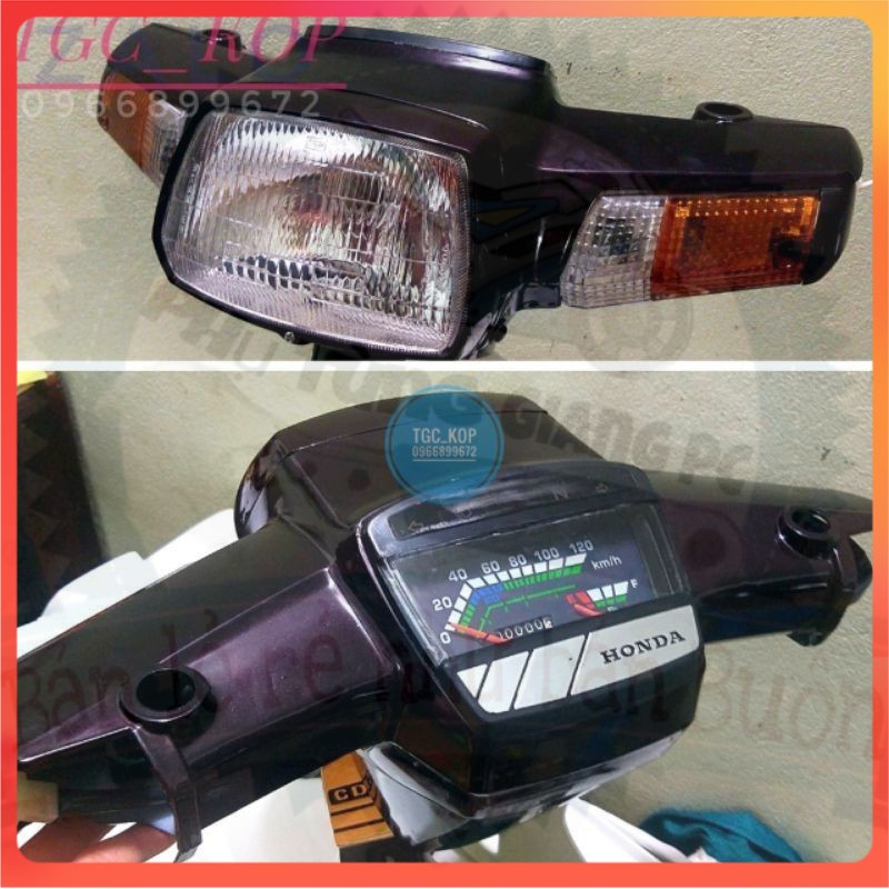 (sale) bộ nhựa đầu xe dream full nắp trên. dưới cụm pha đồng hồ và xinhan