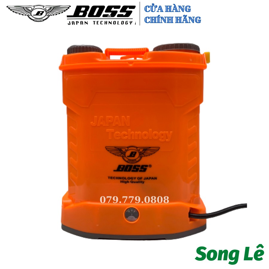 Bình xịt Điện Boss Nhật 20L - 1 Bơm - 12V/8Ah