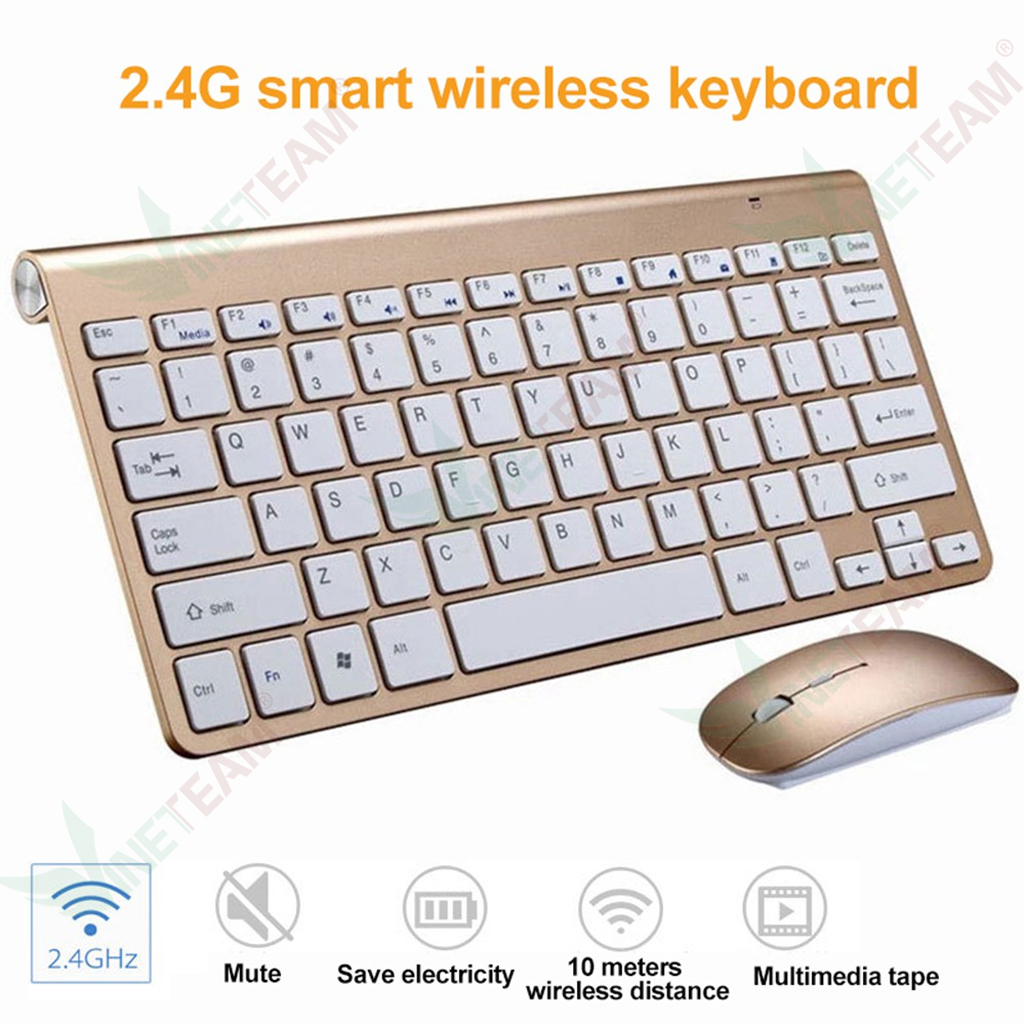 Bộ Bàn Phím Và Chuột Không Dây Siêu Mỏng