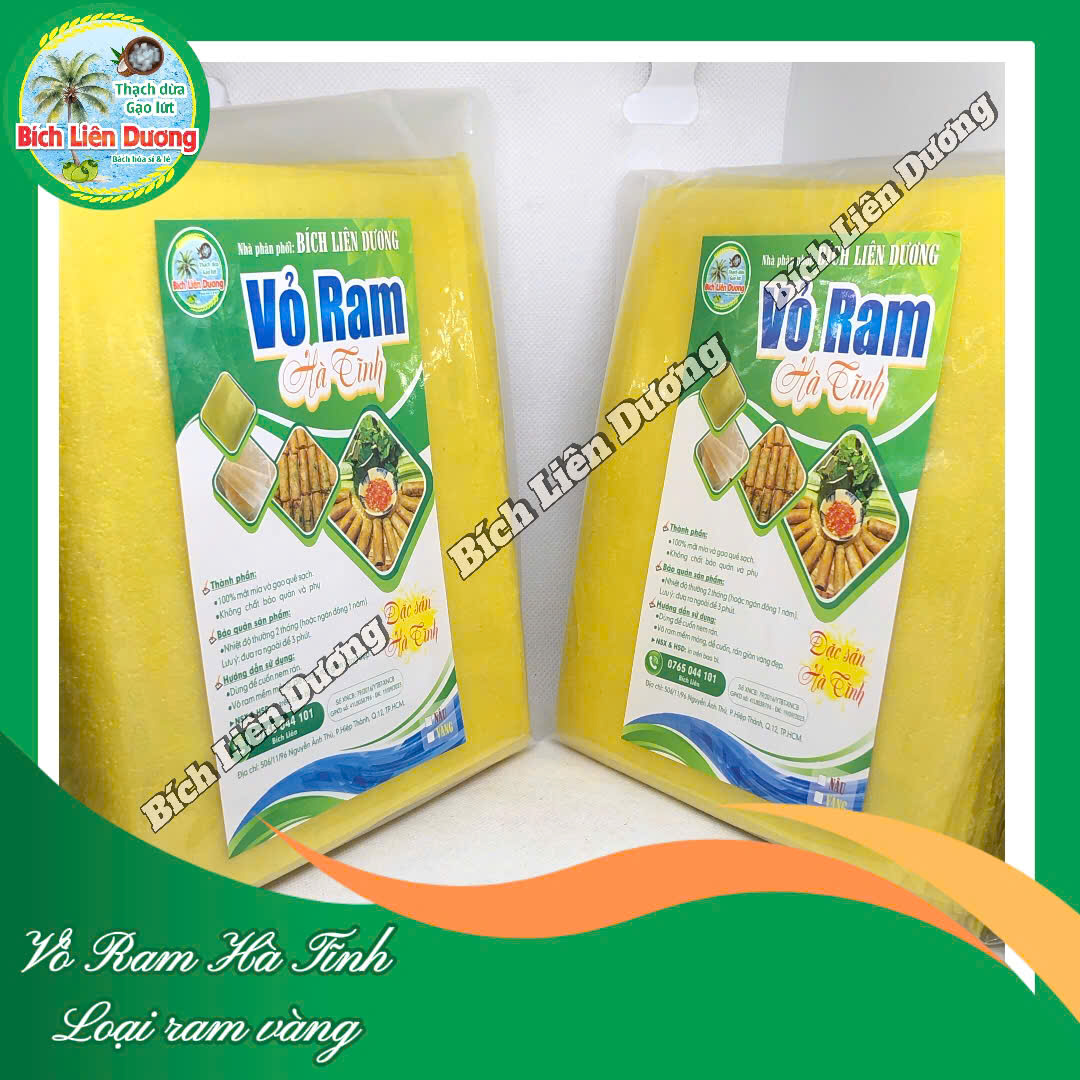 1 xấp 500g (khoảng 90-100 lá ram)_Vỏ Ram Hà Tĩnh_Vỏ Ram Loại Vàng