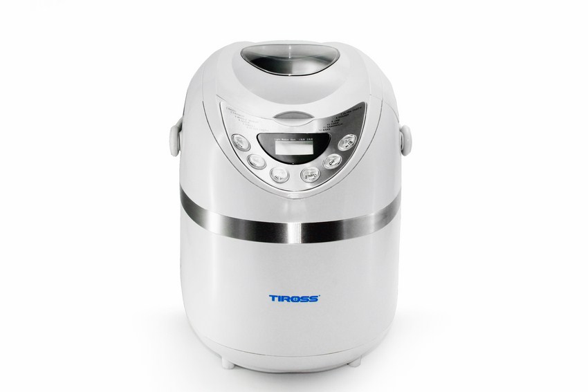 Máy làm bánh mỳ 12 chức năng Tiross TS820 (Trắng)