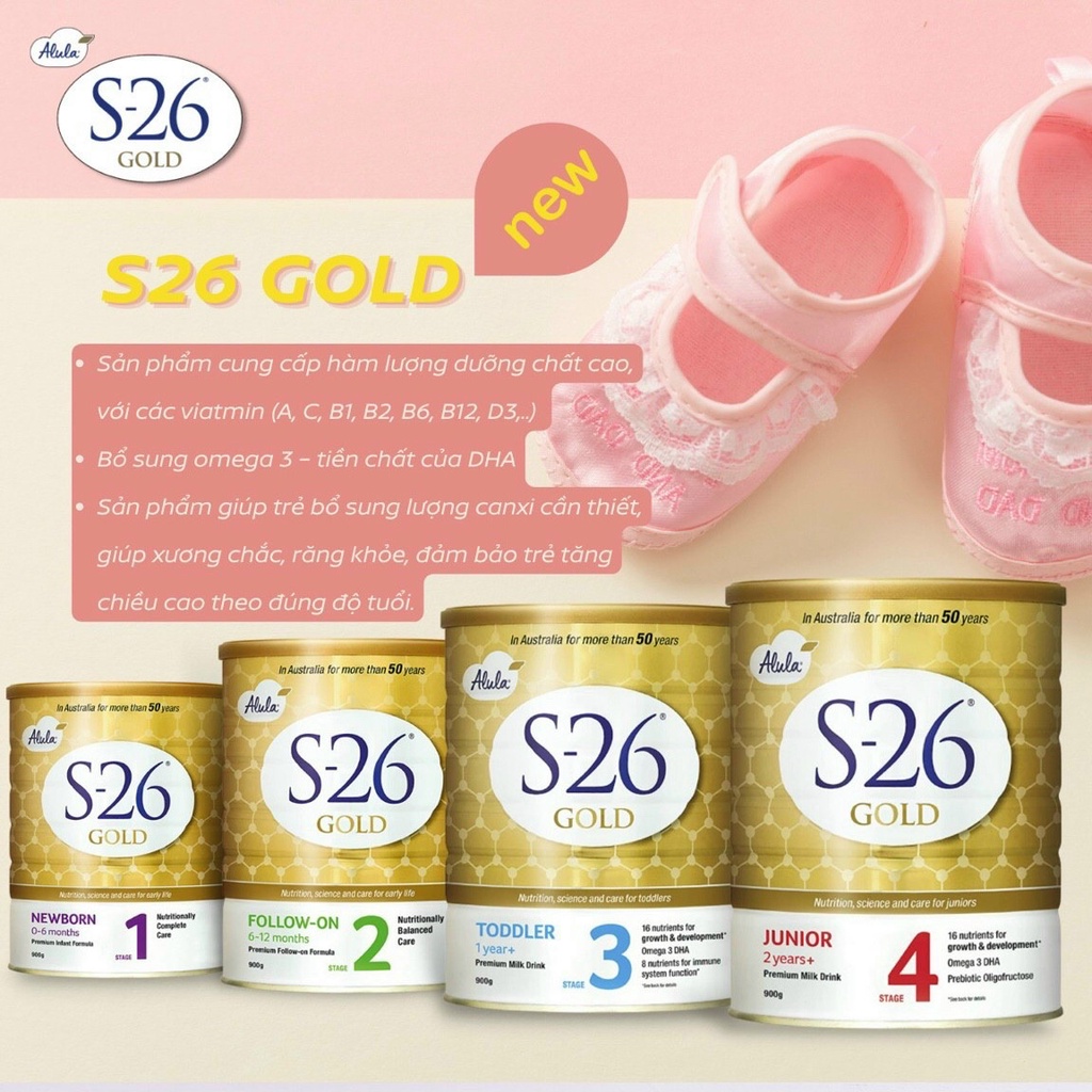 [DATE 2023] Sữa S26 GOLD nội địa Úc lon 900g đủ số