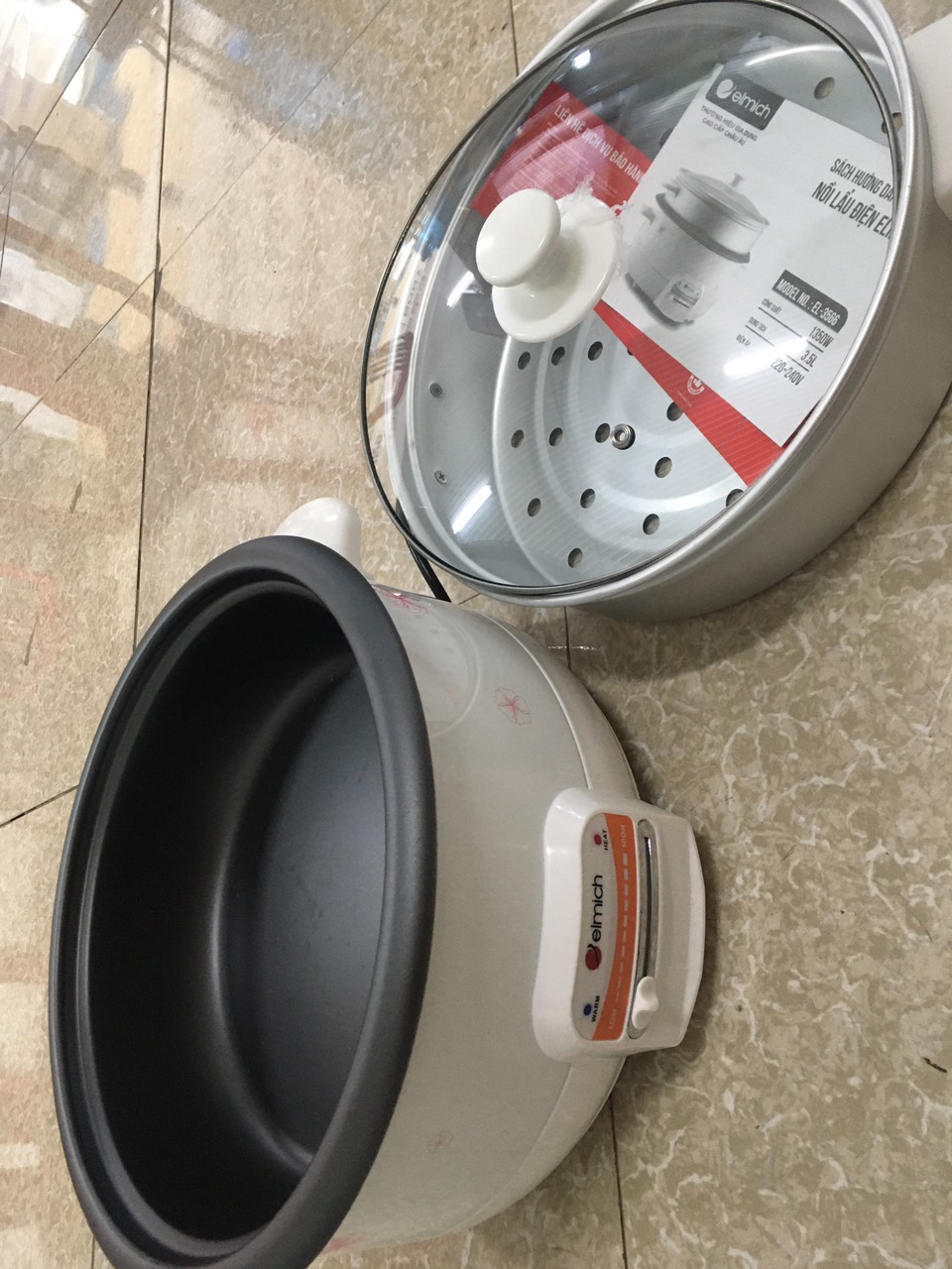 NỒI LẪU ĐIỆN  ELMICH ;  moden ; EL - 3566 ( CÓ GIÁ HẤP )