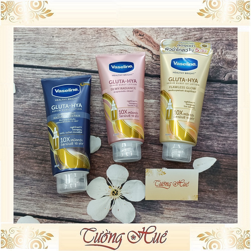 Dưỡng Thể Vaseline 10x Healthy Bright Gluta-Hya Serum Burst Lotion