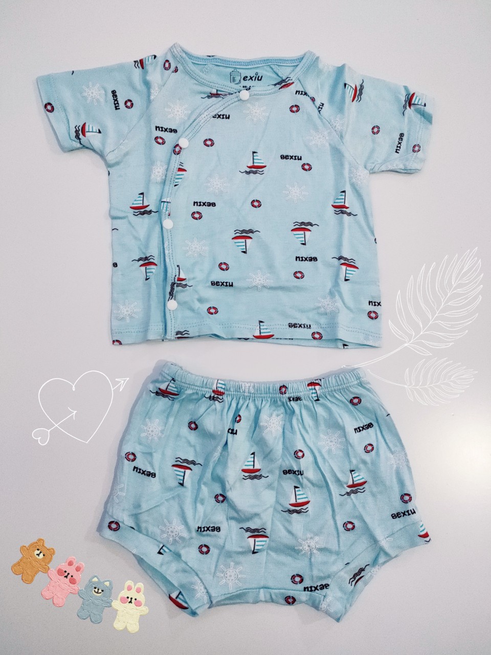 Bộ Chip Thun Lạnh BEXIU Dễ Thương Cho Bé