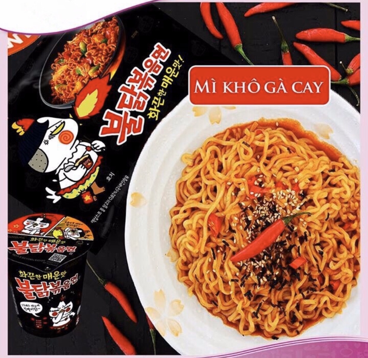 LỐC 5 GÓI MỲ CAY SAM YANG