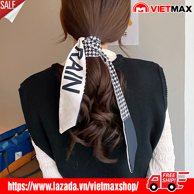 🎁 Băng Đô Khăn Lụa Họa Tiết 100x8 cm - Khăn Turban Buộc Tóc Quàng Như Các KOL Hàn Quốc