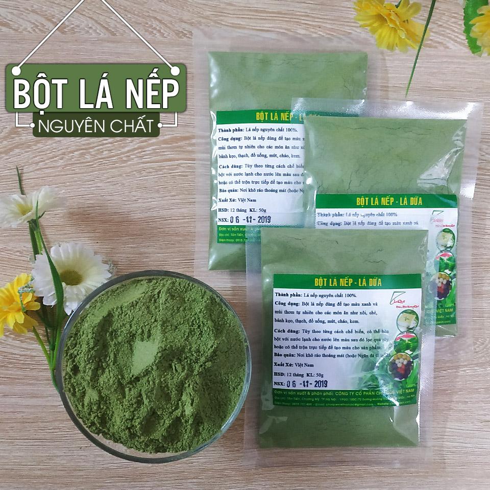 Bột Màu Tự Nhiên Làm Thạch Rau Câu (Bột lá dứa) gói 100g