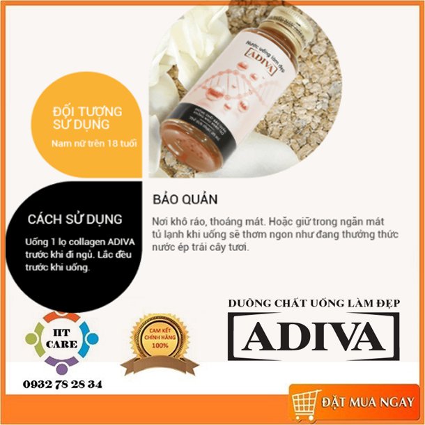 [HCM]COLLAGEN ADIVA - HỘP 14 chai/30ml
