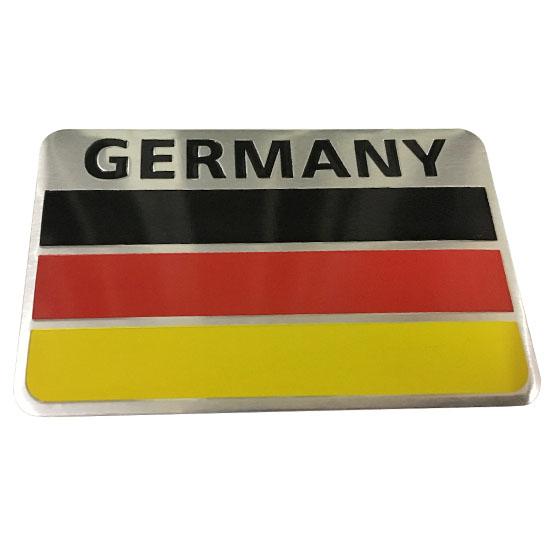 Tem kim loại trang trí Cờ Đức chữ GERMANY dán trang trí Ôtô xe máy phong cách nổi bật(CB-SHOP)