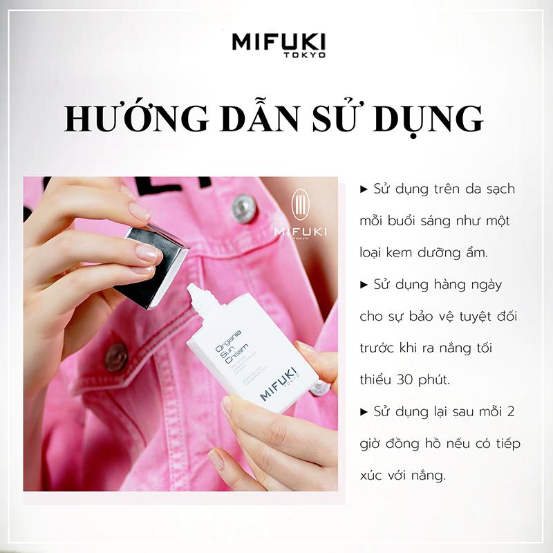 Sample Kem Chống Nắng MIFUKI - Organia Sun Cream 5ml