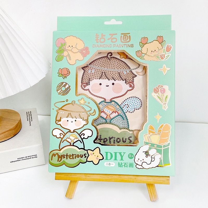 Tranh đính đá công chúa size 20x20  NGỌC THỊNH