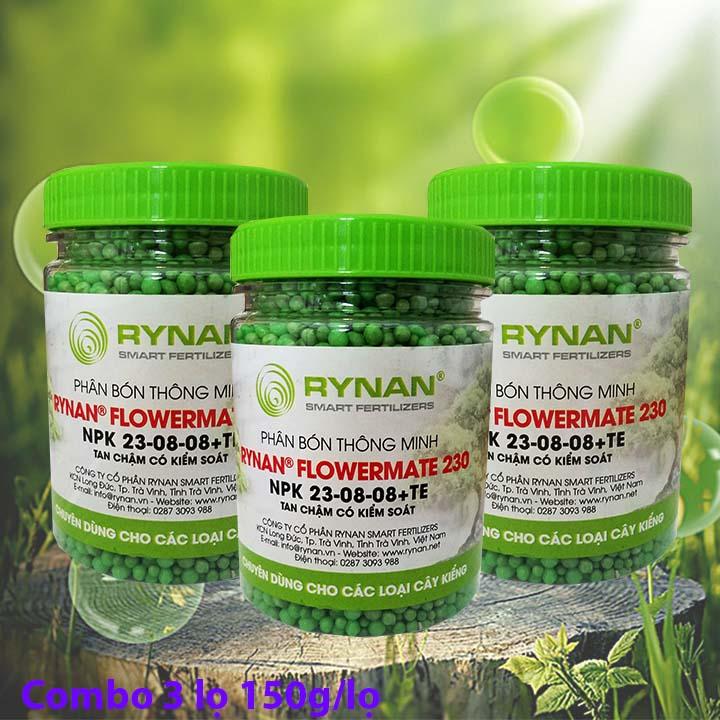{COMBO 3} Phân tan chậm 180 ngày Rynan 23-8-8+TE 150g