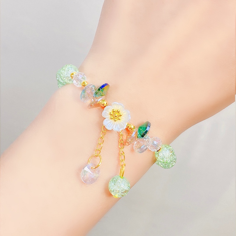 Vòng Tay Chuỗi Hạt Pha Lê Hình Bướm