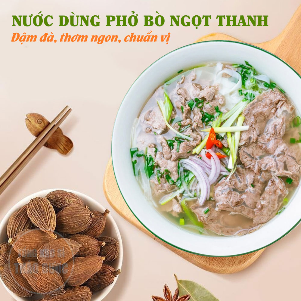 Thảo quả khô Tây Bắc 100g, qủa to, thơm, gia vị nấu phở, mai quế lộ, lạp xương, gà ủ muối
