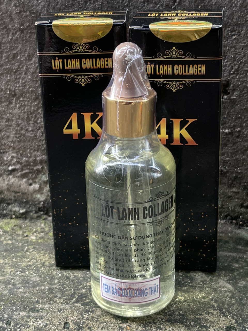 Nước Lột Thay Da Collagen 4K Lột Lạnh