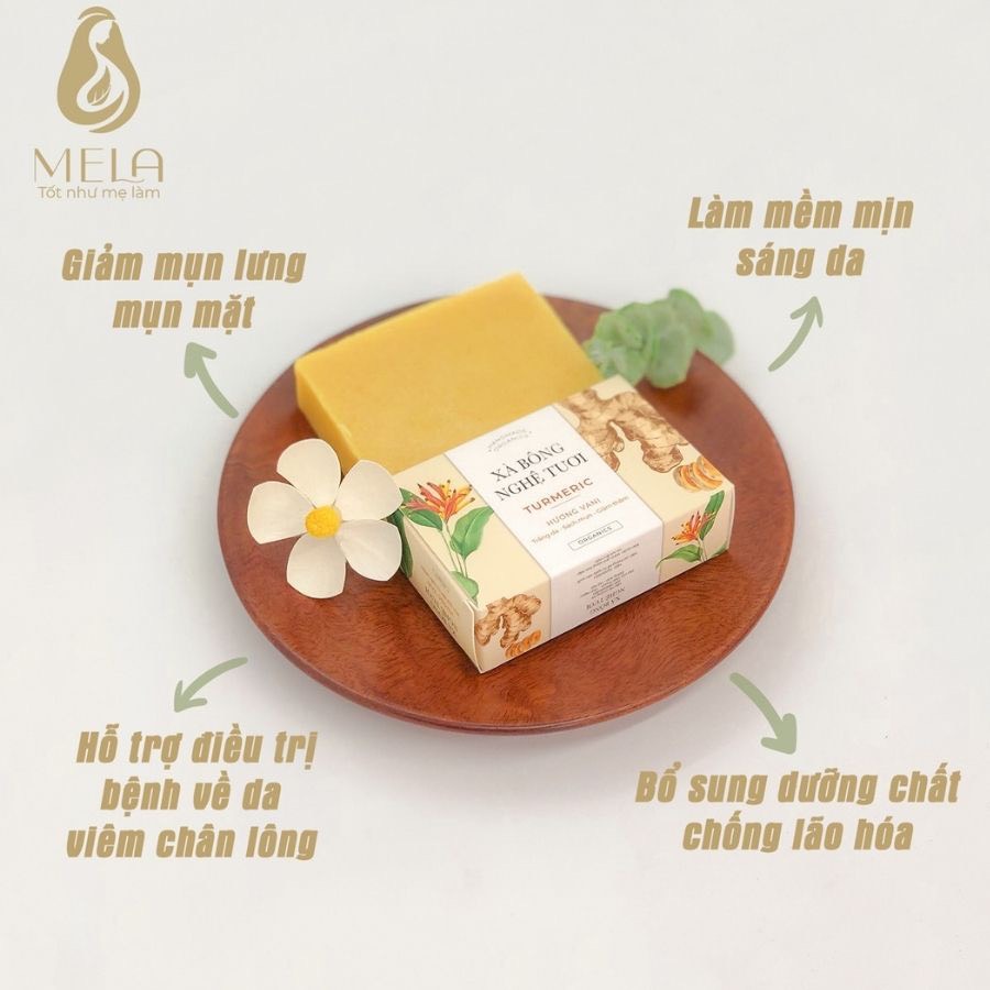 Xà bông tắm nghệ tươi