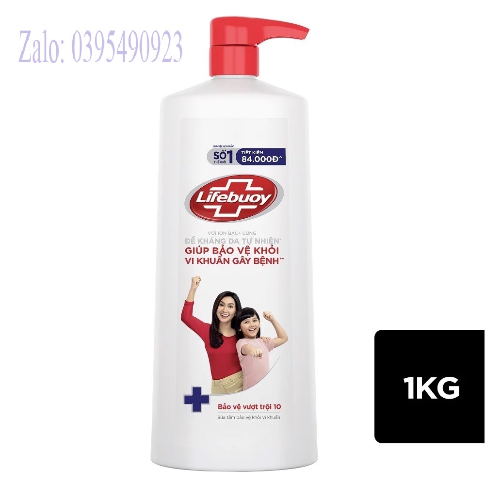 TÚI SỮA TẮM LIFEBOUY CHĂM SÓC DA 800G (Mẫu Mới Date Mới)